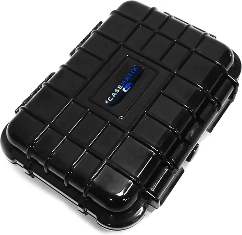 Vista 2 de CASEMATIX Funda de viaje compatible con GPS Garmin inReach Messenger Satellite Communicator y accesorios en una carcasa resistente e impermeable