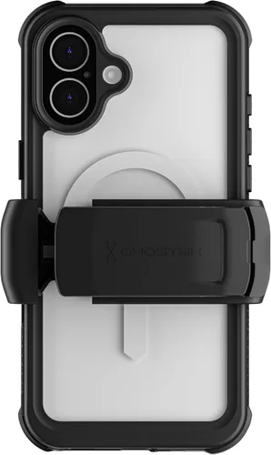 Vista 21 de Ghostek NAUTICAL - Funda impermeable para iPhone 14 con protector de pantalla, clip para cinturón, compatible con MagSafe, protección extremadamente