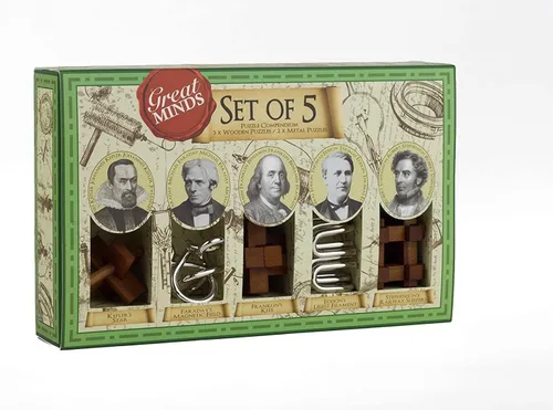 Vista 2 de Professor Puzzle Great Minds - Juego de 5 (hombre)
