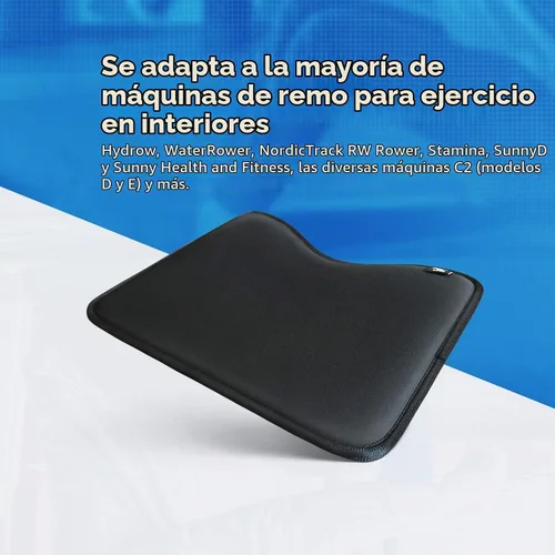 Vista 8 de El cojín de asiento para máquina de remo se adapta perfectamente a Concept 2 Rower, cojín de asiento de remo compatible con Hydrow, Concept2 y otras