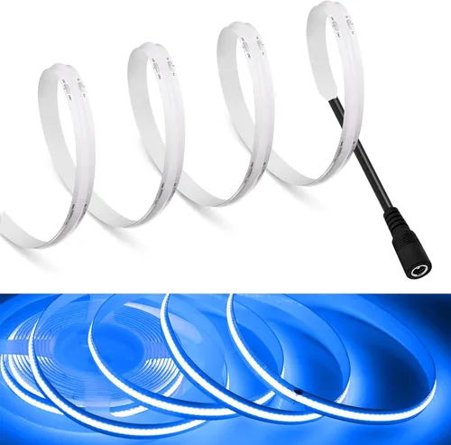 Vista 11 de MDee】Tira de luces LED COB de 3000K blanco cálido 1.64 pies/0.5m 5V cinta de luces LED flexibles CRI 90+ 800LM/m 320LEDs/m para decoración