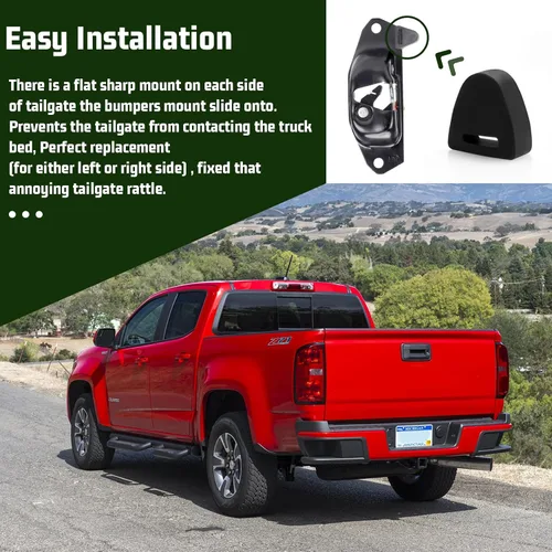 Vista 6 de 16633065 Parachoques de tope de puerta trasera para parachoques de goma derecho o izquierdo - Compatible con Chevy Silverado Si-er-ra Pickup