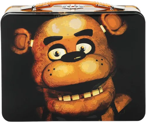 Vista 4 de Bioworld Five Nights At Freddy's Freddy Fazbear - Bolso de estaño negro, Multi colorido