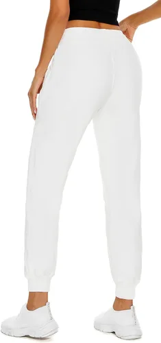 Vista 42 de MOUEEY Pantalones deportivos súper cálidos con forro de sherpa para mujer, pantalones deportivos de forro polar con bolsillos con cremallera