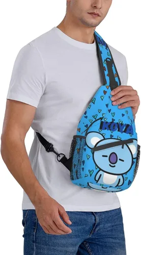 Vista 8 de SSNDFVY Bolso bandolera de gran capacidad para mujeres y hombres, bolso cruzado, bolso de hombro, bolsas de pecho para viajes, senderismo, gimnasio