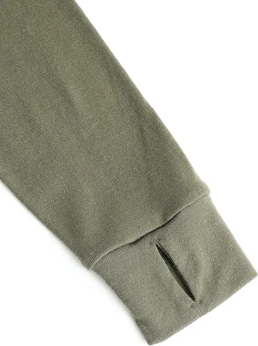 Vista 6 de Lichenland Sudadera con capucha de lana merino para hombre