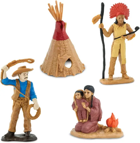 Vista 3 de 11 figuras de juguete pintadas a mano, de Safari Ltd (Wild West TOOB)