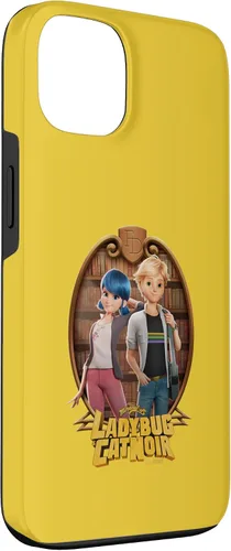 Vista 3 de Funda para iPhone 13 Miraculous Ladybug and Cat Noir The Movie Marinette Adrien