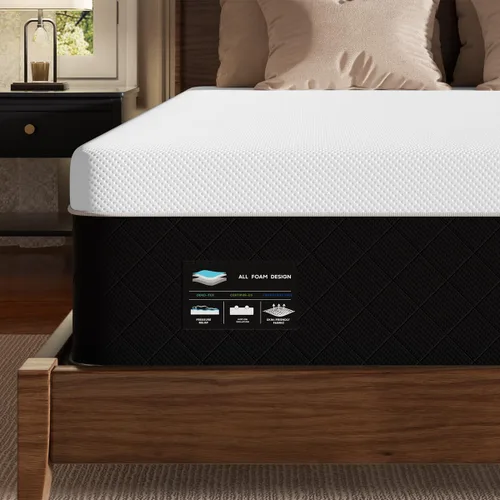 Vista 5 de SLEEP100 Colchón individual de 12 pulgadas, espuma viscoelástica