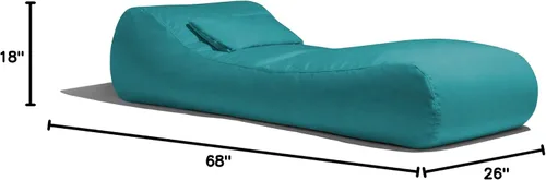 Vista 2 de Jaxx Arlo - Puf para exteriores, tumbona reclinable, para piscina, patio, Aruba