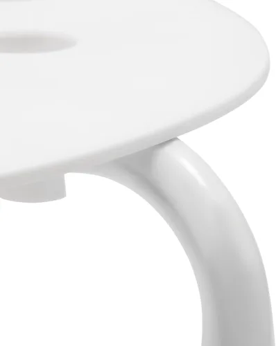 Vista 7 de 10 Pack Stackable Stools, 17" Plastic Round Stools Stacking Chairs, White Nesting Stool, Portable Multipurpose Stool Chairs Flexible Seating for