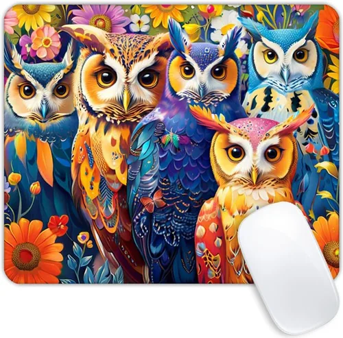 Vista 17 de Animal Collection - Alfombrilla de mouse personalizada con base de goma antideslizante para computadoras, laptop, oficina, escritorio, accesorios