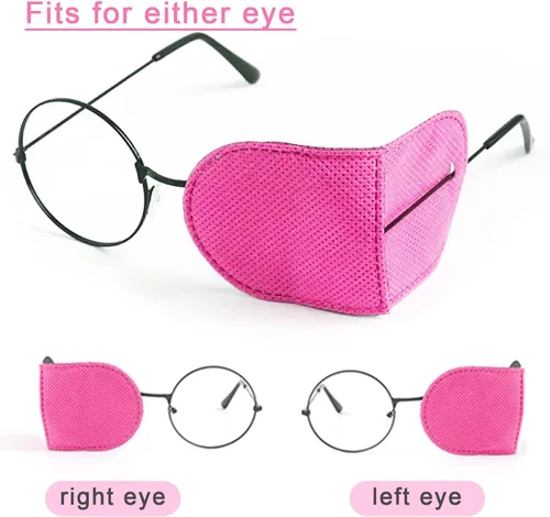 Vista 3 de 12 parches oculares para adultos y niños, parche médico para ojos, tratamiento de ojos perezosos, ambliopía y estrabismo, parche para ojos izquierdo