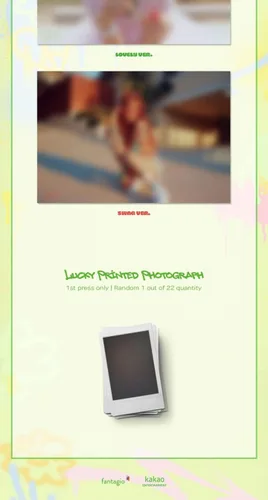 Vista 7 de WEKI MEKI Choi YooJung Girasol 1er álbum individual CD+Póster+Photobook+Fotografía impresa+Tarjeta fotográfica+Polaroid+Pegatina+Seguimiento Versión