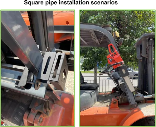 Vista 4 de Soporte para motosierra, kit universal de transporte de motosierra para tractores, ATV, UTV, camiones, vehículos utilitarios, adecuado