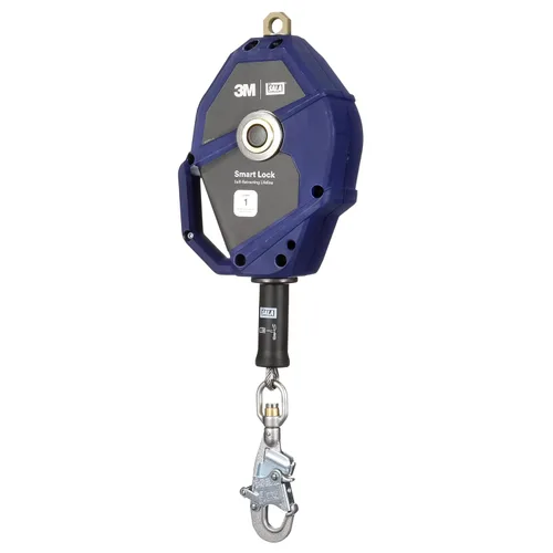 Vista 4 de 3M DBI-SALA Smart Lock Autoretráctil Lifeline 3503875, cable de acero inoxidable, 25 pies (24.9 ft), Clase 1