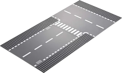 Vista 4 de LEGO 60236 City Camino recto y cruce en T, nuevo 2019 (2 piezas)
