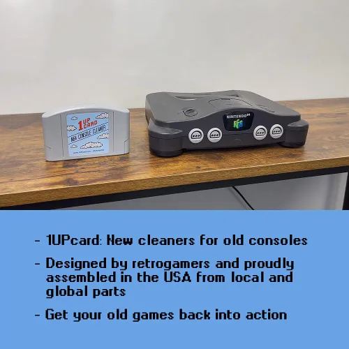 Vista 3 de Video Game Console Cleaner Compatible With Nintendo 64 (N64) by 1UPCard
