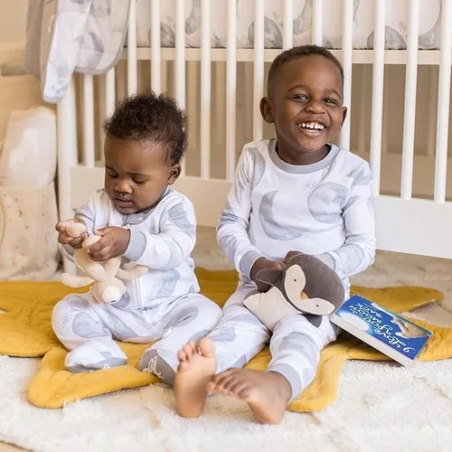 Vista 4 de Burt's Bees Baby - Pijama de una pieza para bebé, mameluco para dormir y jugar, algodón 100% orgánico, cremallera frontal