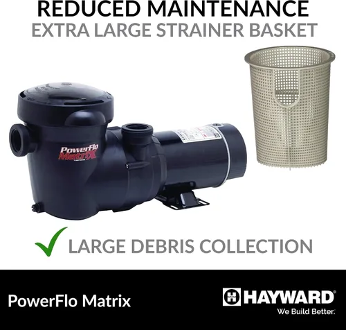 Vista 3 de Hayward W3SP15932S PowerFlo Matrix Bomba de piscina de doble velocidad sobre el suelo, 1.5 HP
