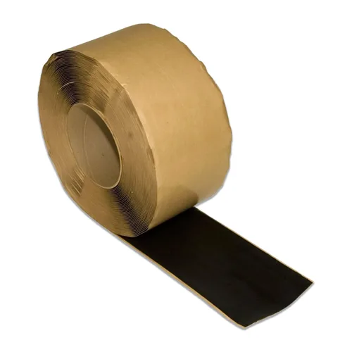 Vista 5 de Anjon 6" x 25' EPDM Cinta intermitente de un solo palo Sellado hermético, butilo vulcanizado, despegar y pegar, y requiere activador de imprimación