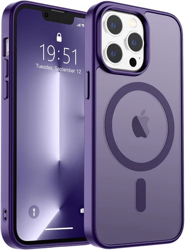 Vista 403 de zapica Funda magnética para iPhone Air, con protector de pantalla de vidrio templado, compatible con MagSafe, translúcida mate, a prueba de golpes
