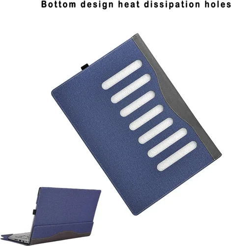 Vista 3 de Funda para portátil Dell Inspiron 16 Plus 7630 7620 7610 Pro 5620 5630 5625 y Vostro 5630 5620 7620, piel sintética, 2 en 1, funda para portátil