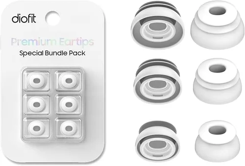 Vista 6 de Orejeras multibrida premium para AirPods Pro 1 y 2 (S/M/L) – Siempre se ajusta, nunca se desliza
