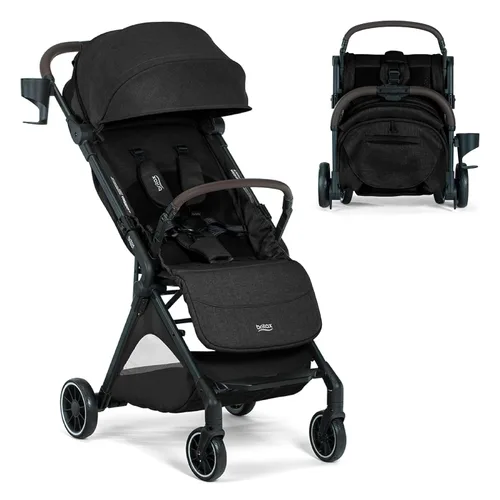 Vista 10 de Britax Juniper - Cochecito compacto para llevar, sistema Fastpack sin esfuerzo con RapidFold de una sola mano, portátil y ligero para viajes, asa