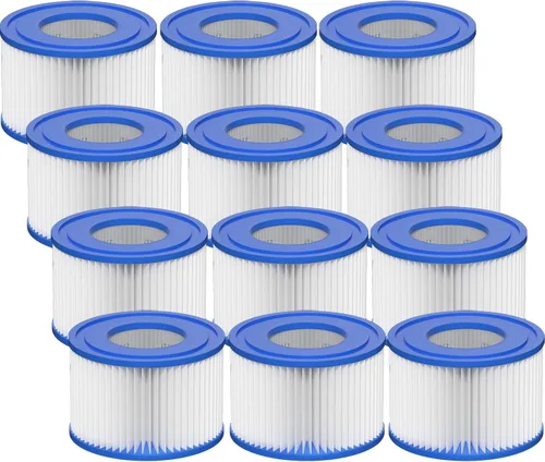 Vista 9 de Cartucho de filtro para bañera de hidromasaje tipo VI compatible con bomba de piscina Lay-Z-Spa, Coleman SaluSpa 90352E, 58323E, 58323 (paquete de 8)
