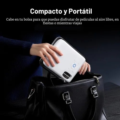 Vista 6 de HAPPRUN Proyector Native 1080P, proyector de cine en casa Bluetooth con altavoz integrado, compatible con teléfono inteligente, HDMI, Fire Stick