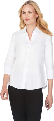 Vista 2 de Foxcroft - Camiseta de manga corta para mujer, sin hierro, sin necesidad de plancha