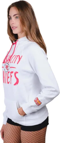 Vista 3 de Ultra Game Sudadera con capucha oficial de la NFL con cuello de lazo súper suave para mujer