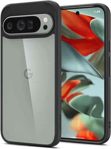 Vista 19 de Spigen Carcasa ultra híbrida para Pixel 8a, transparente Anti-Yellowing Resin, Air Cushion Technology, Military-Grade Drop Protection, Raised