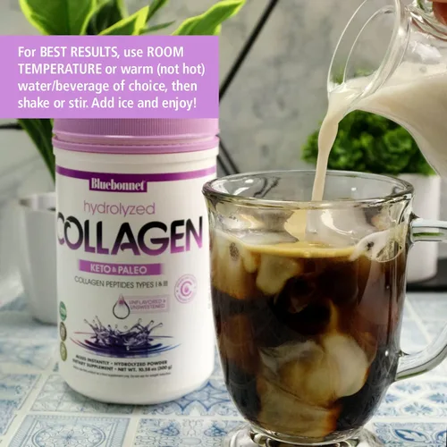 Vista 3 de BlueBonnet Nutrition - Colágeno hidrolizado en polvo, apoya el cabello, la piel y las uñas*, sin soja, sin gluten, sin OMG, vacas alimentadas
