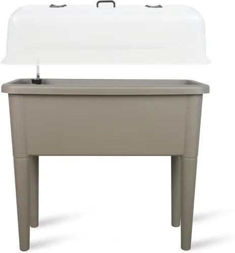 Vista 7 de Dexceder Cama de jardín elevada con riego automático de 13.2 galones
