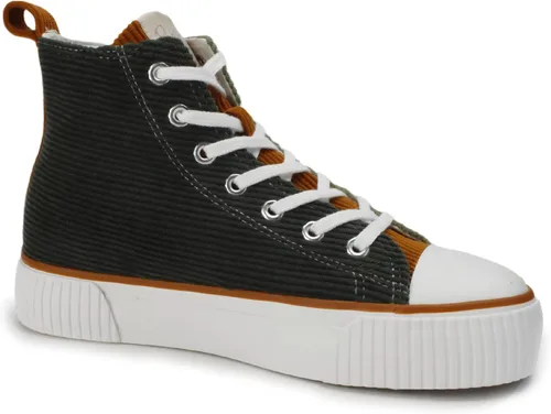 Vista 2 de PepStep Women's Fashion Platform High Top Sneakers, Cute Corduroy or Faux Lamb's Fur UpperMemory Foam Insole,Trendy Slim Shoe Lace