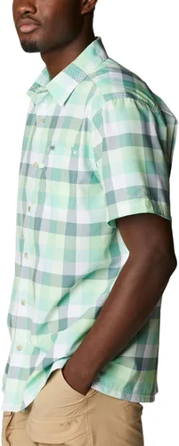 Vista 3 de Columbia Camisa de campamento Super Slack Tide para hombre, Key West Multi Gingham, talla 3X alta