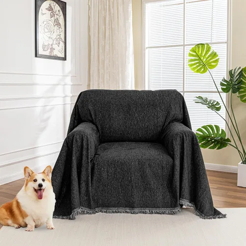 Vista 37 de MYSKY HOME Fundas para sillón, funda para silla reclinable, color beige, fundas de sofá para sofá modular en forma de L, fundas de sofá de gran