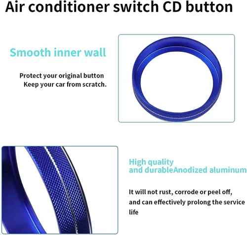 Vista 5 de Cubierta de perilla para interruptor de control de clima F150 AC/remolque/4WD/VOL/botón de afinación interior consola central accesorios compatibles