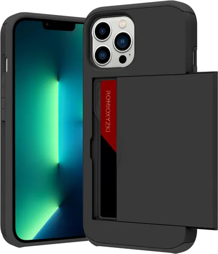 Vista 37 de ZIYE Funda tipo cartera para iPhone 16 Plus con tarjetero, antiarañazos de doble capa con bolsillo oculto, funda a prueba de golpes compatible