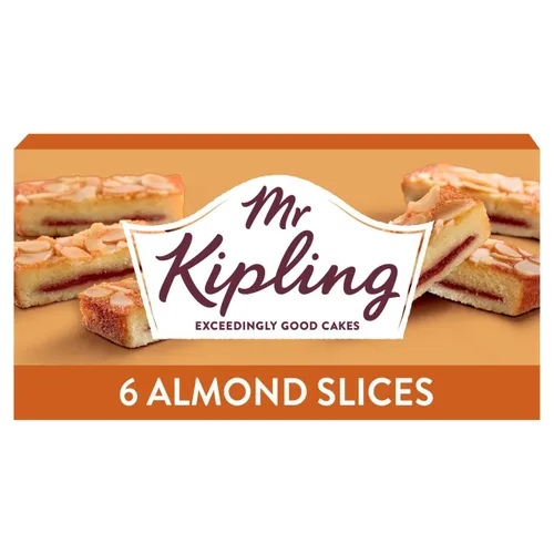Vista 3 de Mr Kipling Caja de rebanadas de almendra de 6 x 6 paquetes