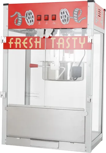 Vista 32 de Máquina comercial de palomitas de maíz con hervidor de 20 onzas, máquina de palomitas de maíz para encimera estilo teatro, acero inoxidable, control