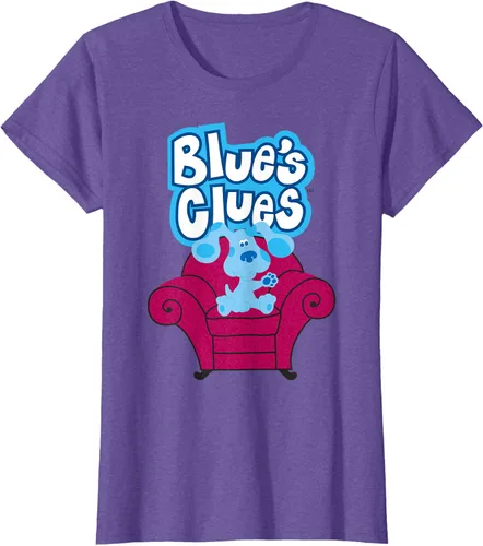 Vista 20 de Camiseta Blue's Clues On Red Sofa Negro