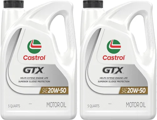 Vista 11 de Castrol GTX 20W-50 Aceite de motor convencional, 1 cuarto de galón, paquete de 6