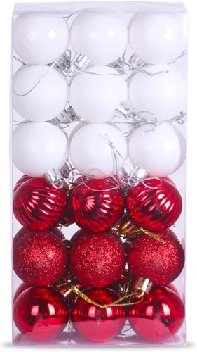 Vista 106 de Esferas pequeñas de bronce de 1.6 pulgadas para decoración del árbol de Navidad, adornos inastillables para cumpleaños, Halloween, vacaciones, boda