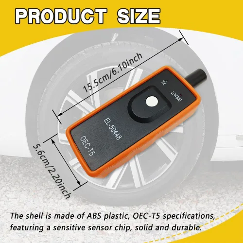 Vista 2 de Herramienta de restablecimiento TPMS, herramienta de activación y reseteo del sensor de monitoreo de presión de neumáticos automotriz EL-50448 OEC