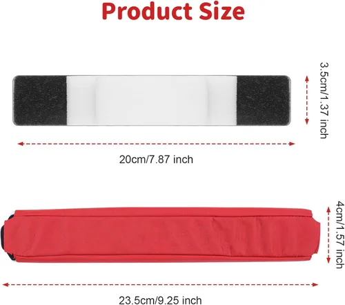 Vista 3 de Repuestos de almohadilla de esponja para diadema compatibles con auriculares Beats by Dr. Dre Pro Detox (rojo)
