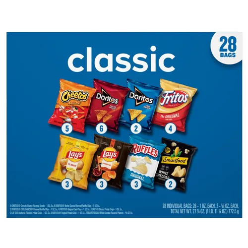 Vista 4 de Frito-Lay Classic Mix - Paquete variado (28 unidades) (el surtido puede variar)