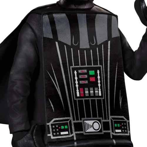 Vista 4 de Darth Vader Costume for Kids Official Prestige Lego Star Wars Costume with Mask and Cape